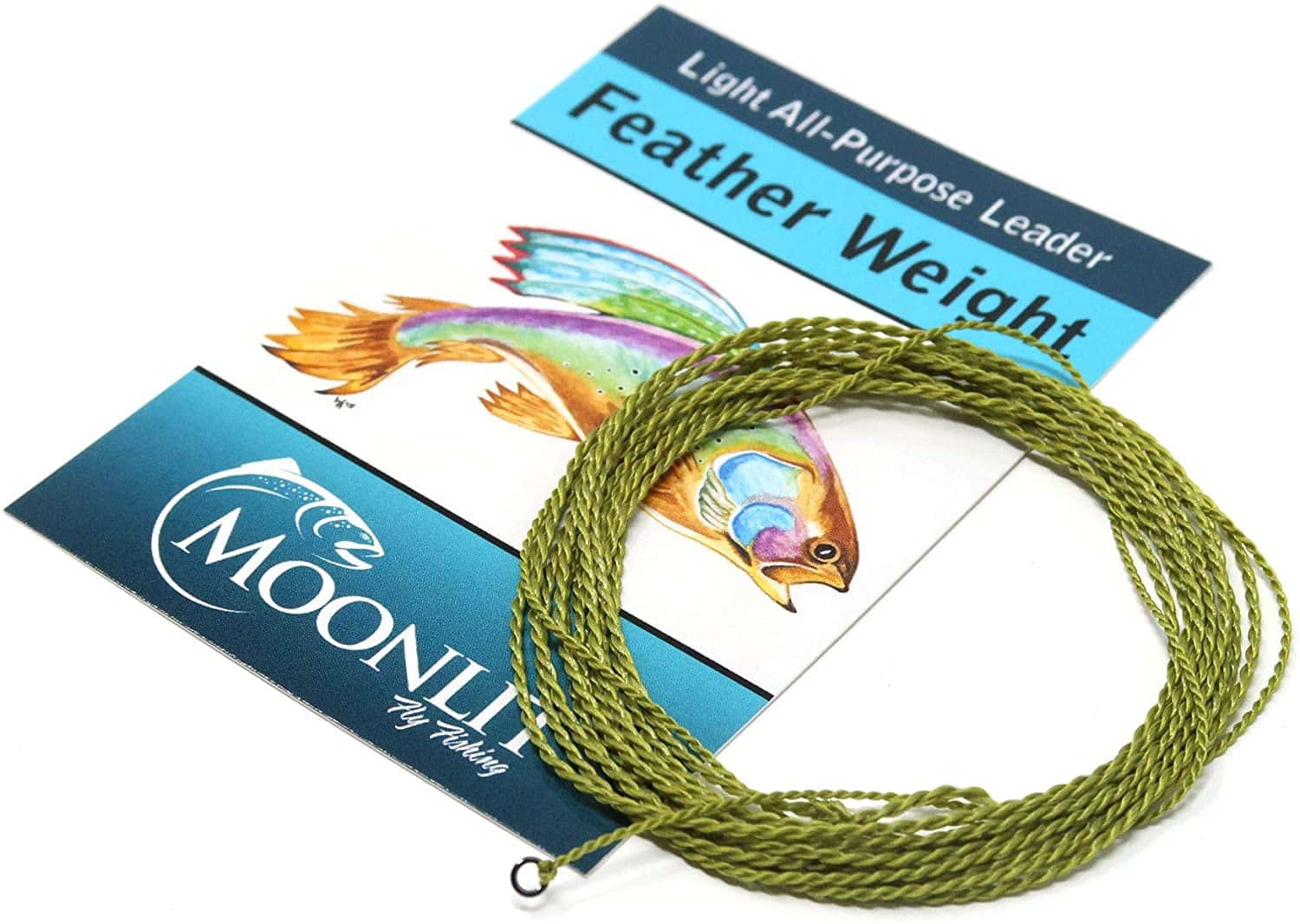 Fly fishing leaders are available in a variety of sizes